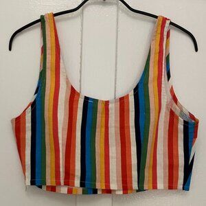 Le Lis linen crop top